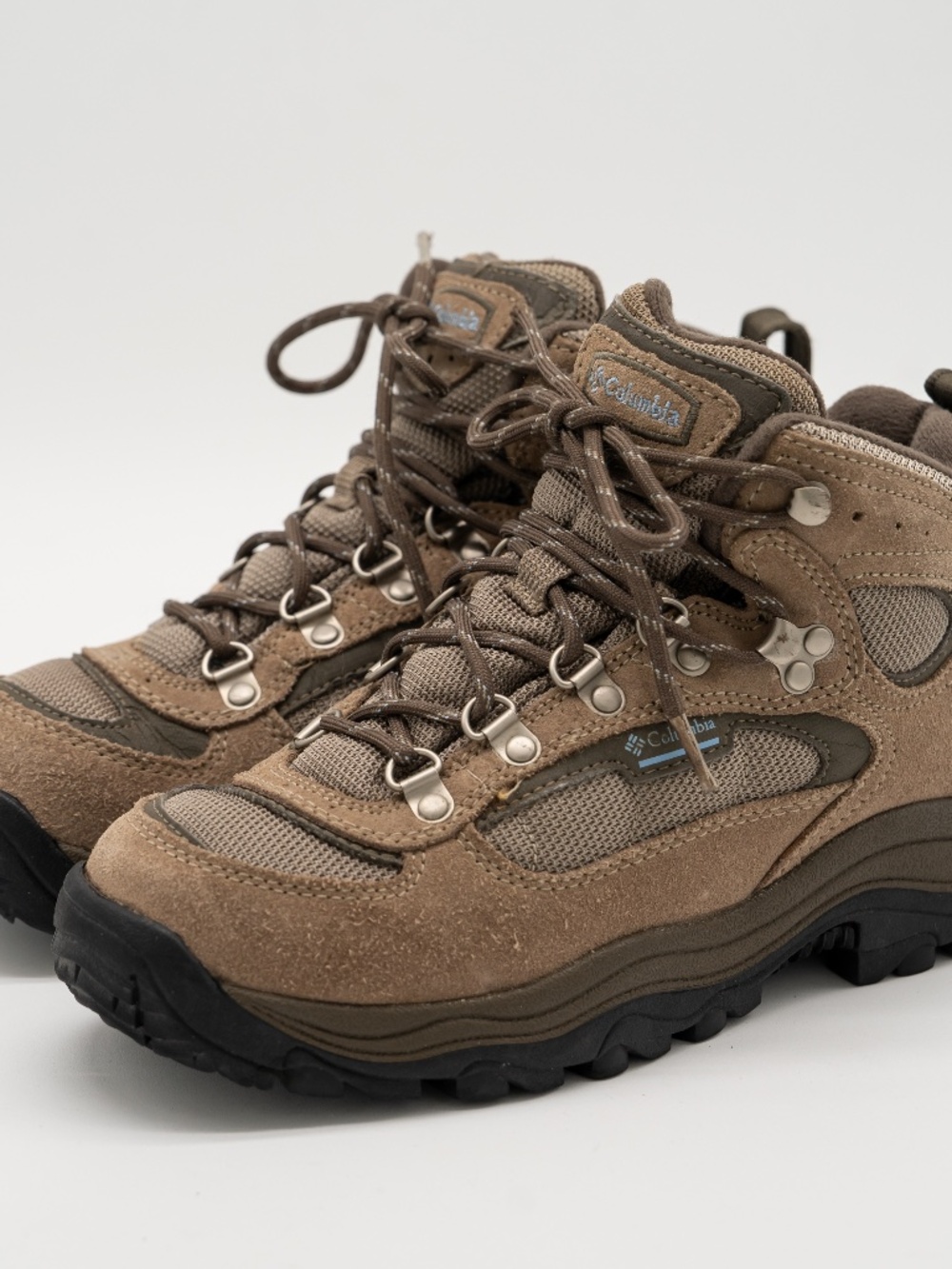 Womenβs Columbia Sportswear Khaki Green Hiking Boots Hilltop YL6019-925 size 8